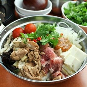 無農薬パクチー鍋セット(2人前より) Set lẩu rau mùi ( suất từ 2 người)