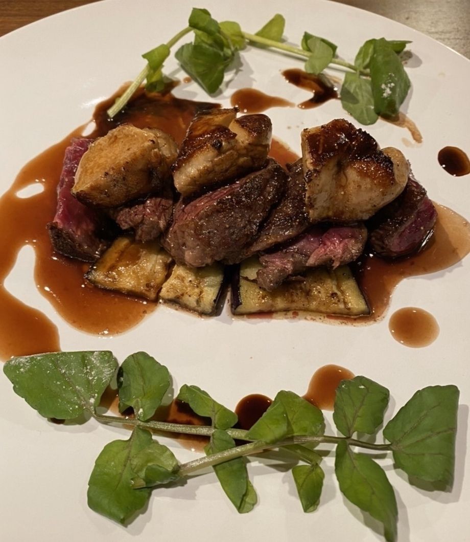 国産牛ヒレとフォアグラのロッシー二