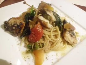 鱸とボッタルカのキタッラ