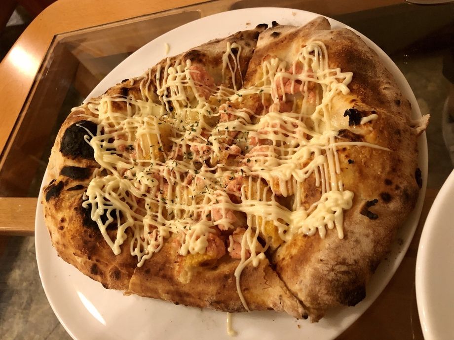 タラコとジャガイモの北海道ピザ（¥1,680）