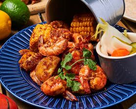 バケツ盛り　ケイジャンシュリンプ