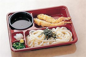 海老天ざるうどん