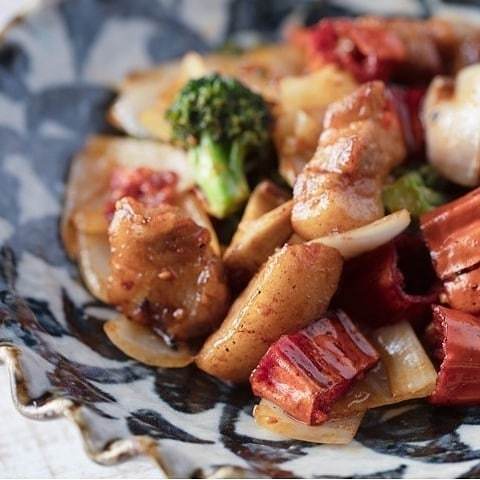 芳寿豚のピリパリ唐辛子炒め