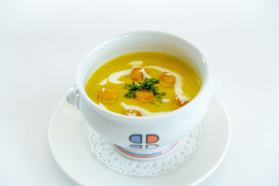 季節のスープ　栗かぼちゃのスープ　10月31日まで