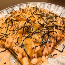 ポテトと明太子のパリパリピザ