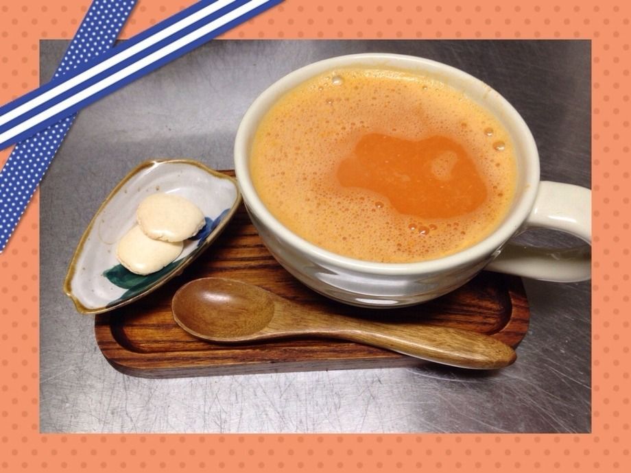 オレンジ＆人参のホットスムージー