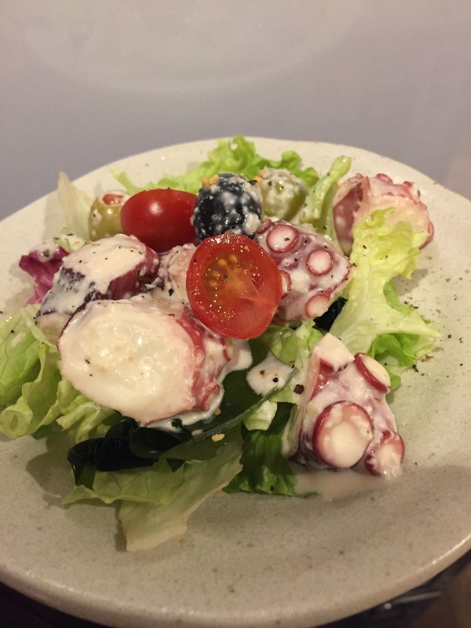 タコとオリーブのマリネ（¥480）