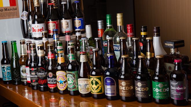 ・サッポロ黒ラベル ・キリン一番搾り (小瓶)（¥600）