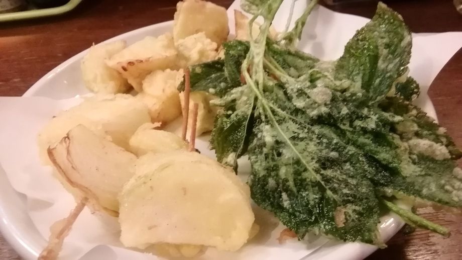 例))本日の取手野菜天ぷら（コース）