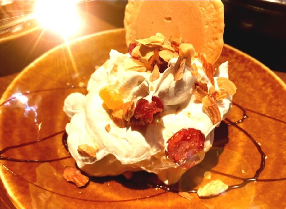 【甘味】バニラアイスのマロングラッセ風