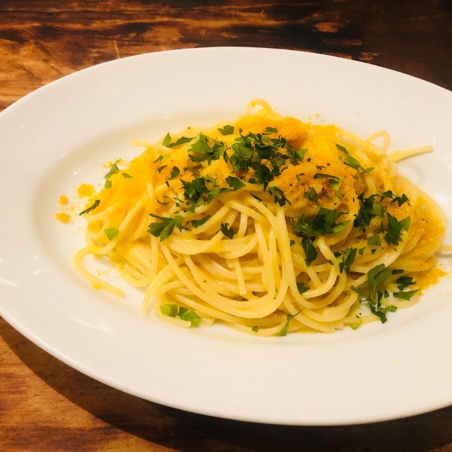 【パスタ】最高級サルデーニャ産　ぼらカラスミのスパゲッティ