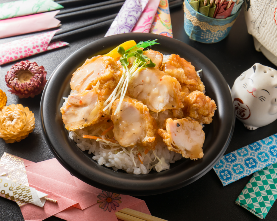 ねぎ塩だれ竜田丼