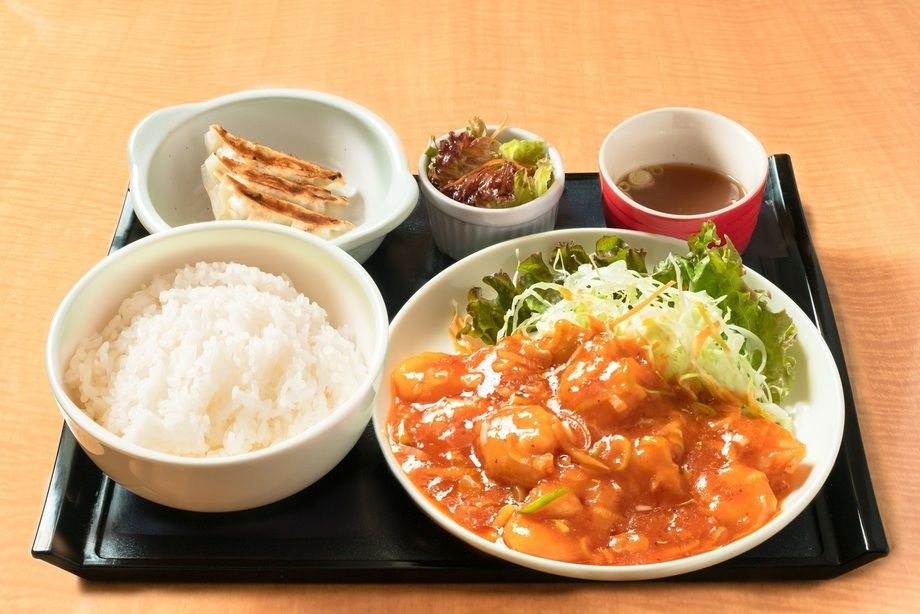 エビチリ定食