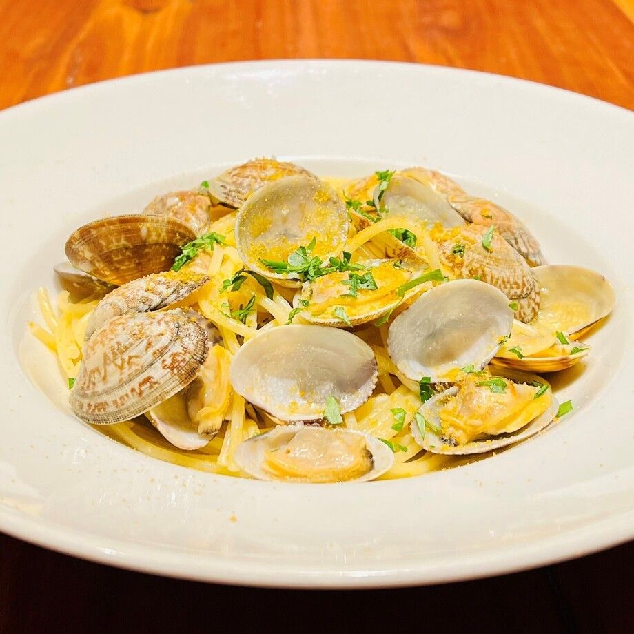 あさりとボッタルガのボンゴレビアンコスパゲッティ