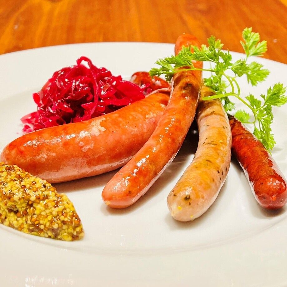 白州産ソーセージのグリル