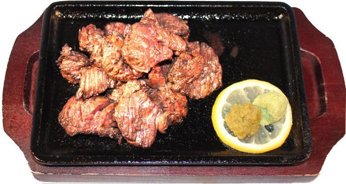 牛ハラミ黒炭焼き