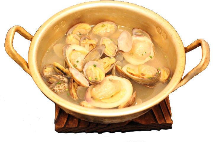 アサリとハマグリの酒蒸し