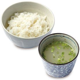 ごはん（鳥取県産特別栽培米コシヒカリ）／鶏スープ