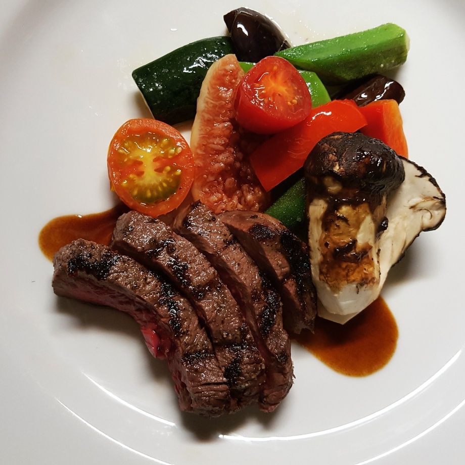 【旬の魚と黒毛和牛の贅沢ディナーコース】全6品