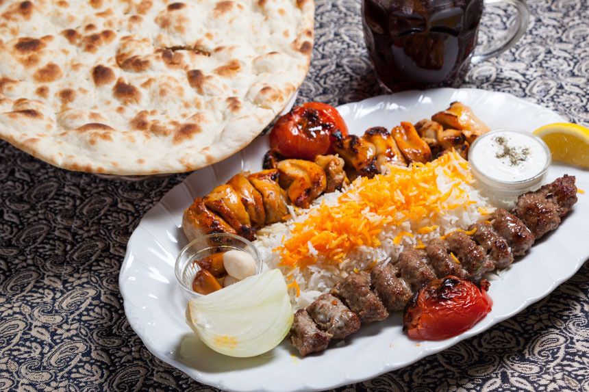 クビデケバブ＆ジュージェケバブセット　Kubideh & Jooje Set