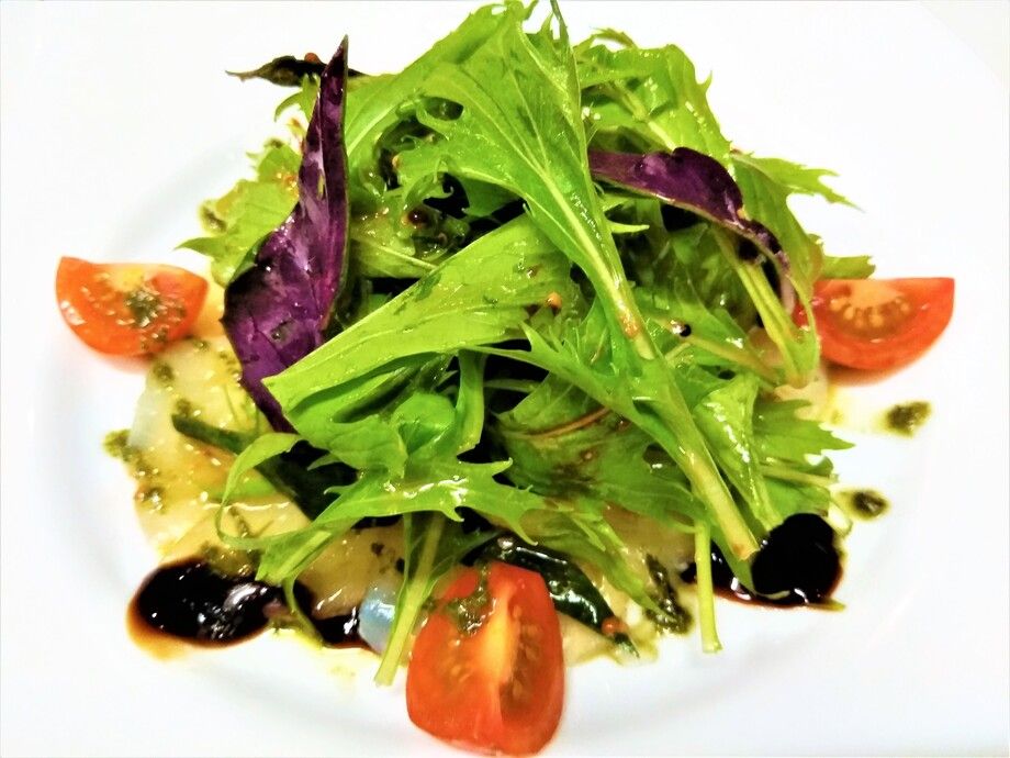 赤マチのマリネ　バジル風味