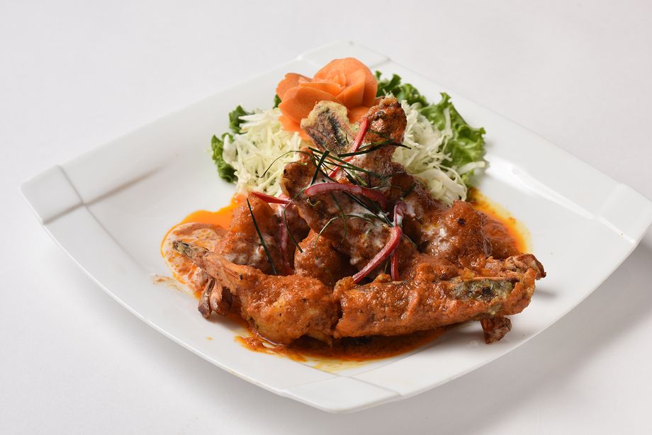 【炒め物・揚げ物】海老のレッドカレー炒め