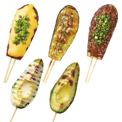 なす肉みそ／なす肉みそチーズ／なすペペロンチーノ／アボカド／アボカドバーニャソース（190～210円）