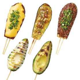 なす肉みそ／なす肉みそチーズ／なすペペロンチーノ／アボカド／アボカドバーニャソース