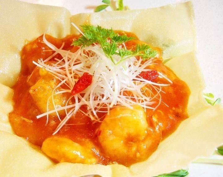 プリプリ海老チリソース