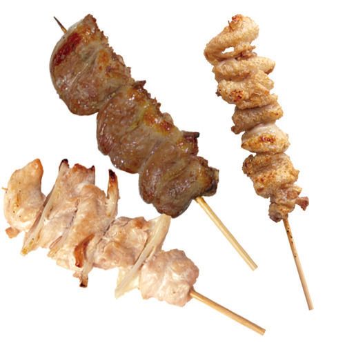 トロはつ（塩・ごま油塩）／かわ（たれ・塩）（190～240円）