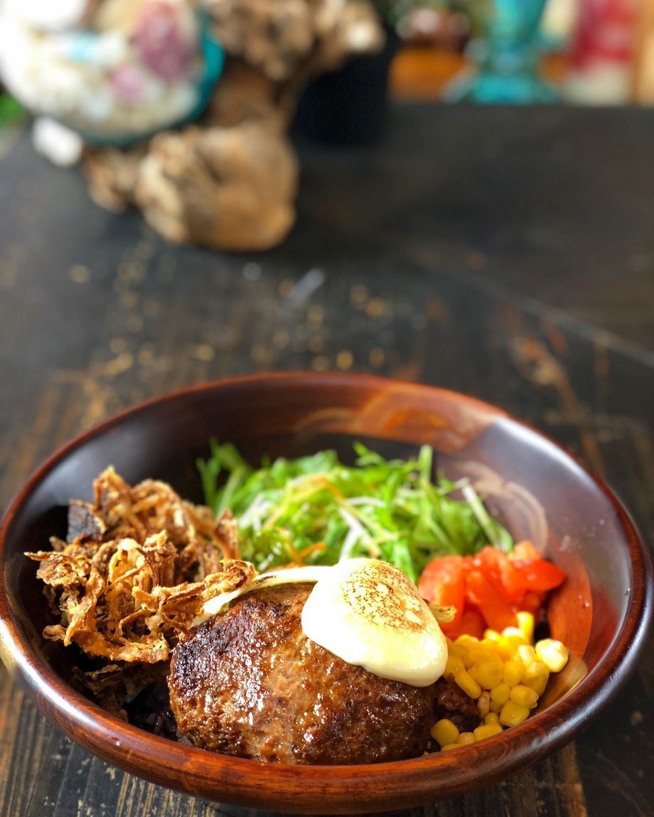 リハロウの和風ロコモコ