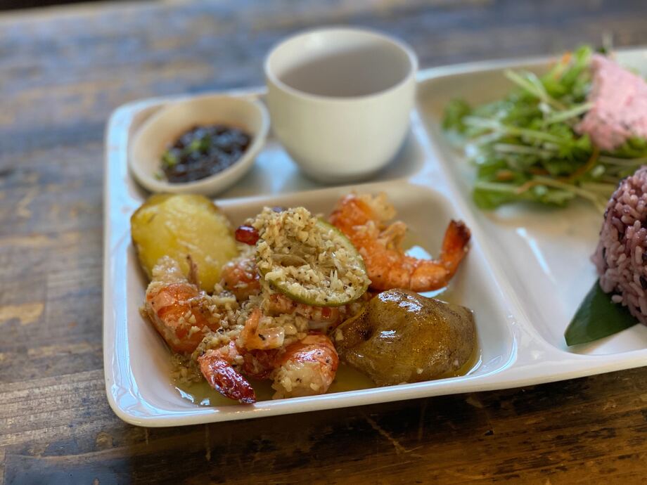 ガーリックシュリンププレート