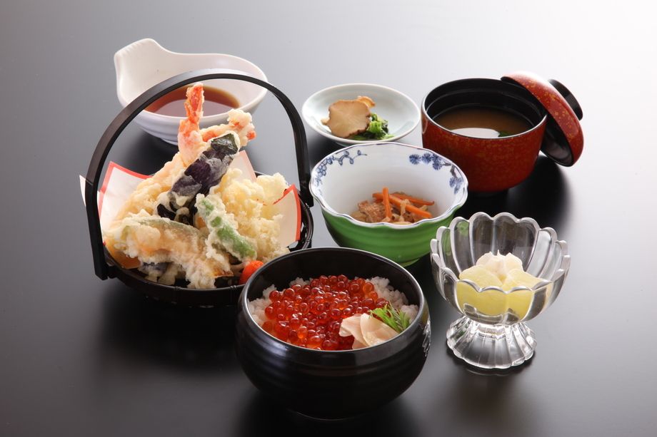 天ぷらいくら丼セット