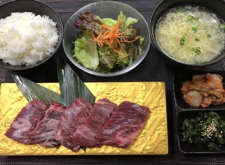 【国産和牛】厚切りハラミ定食（1,980円(税別)）