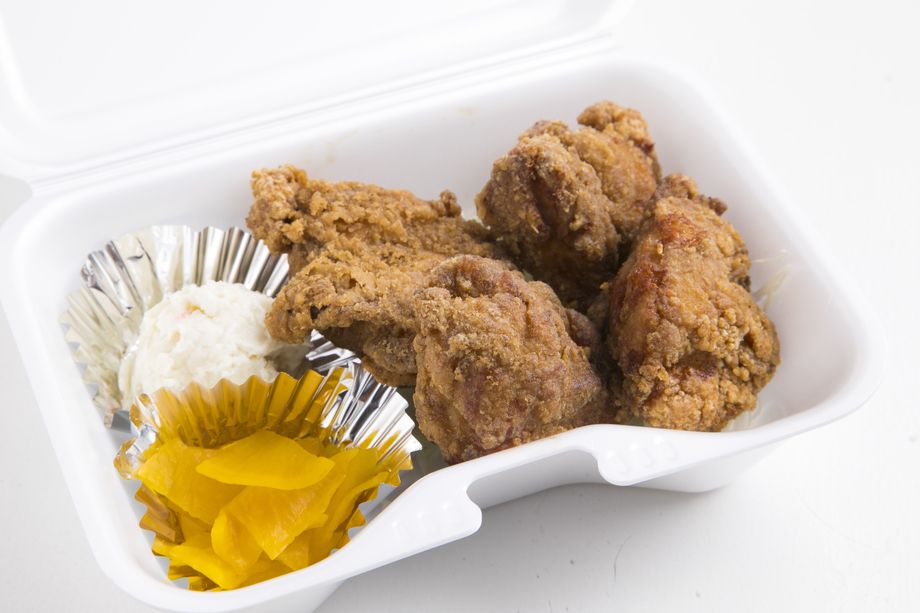 中津からあげ弁当4個入り(ご飯付き)（520円）