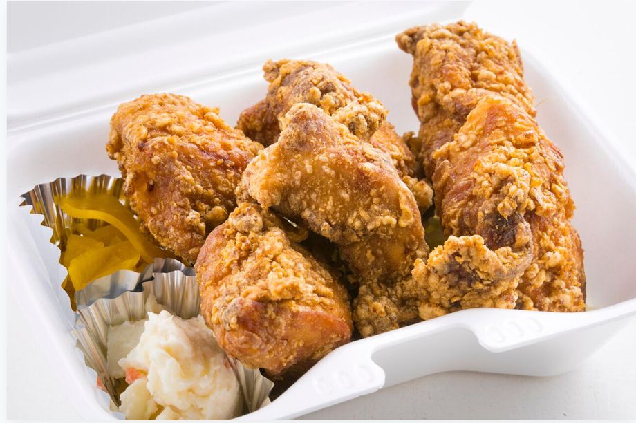 中津からあげ弁当6個入り(ご飯付き)（650円）