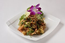 【炒め物・揚げ物】ソフトシェルクラブの黒コショウとニンニク炒め