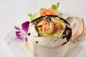 【ライス・麺】ココナッツ器盛りグリーンカレー