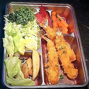 エビフライとライスセット 