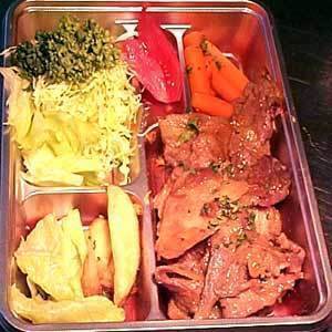 ポーク生姜焼きとライスセット