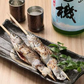 山女の佐渡塩焼き