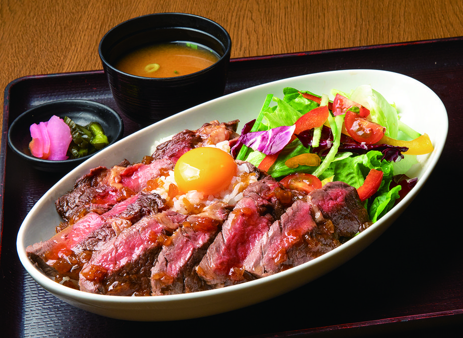 リブロースステーキ丼