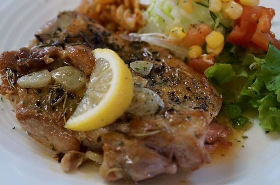 ハーブ&レモン若鶏ステーキランチ（980）