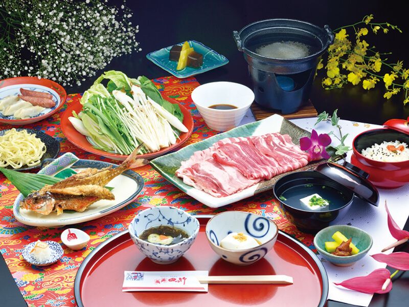 県産豚しゃぶしゃぶコース　くば