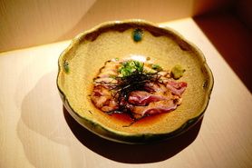 宮崎地鶏もも肉のたたき