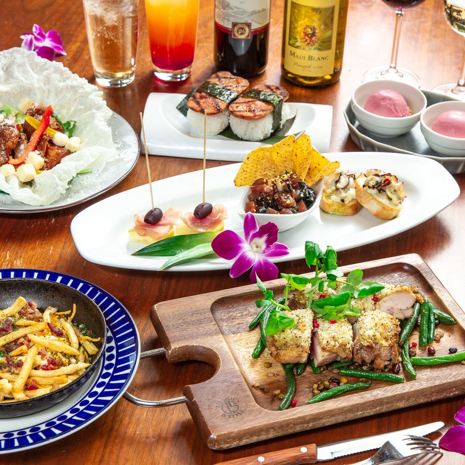 【飲み放題付き】『 アロハ・コース 』☆スパムおむすびが付いた、気軽にパーティーを楽しめる 