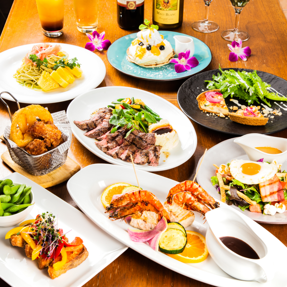 【GoToEat期間限定コース★2時間飲み放題付き】カジキとシュリンプのバーベキューグリル、NYスタイルステーキ