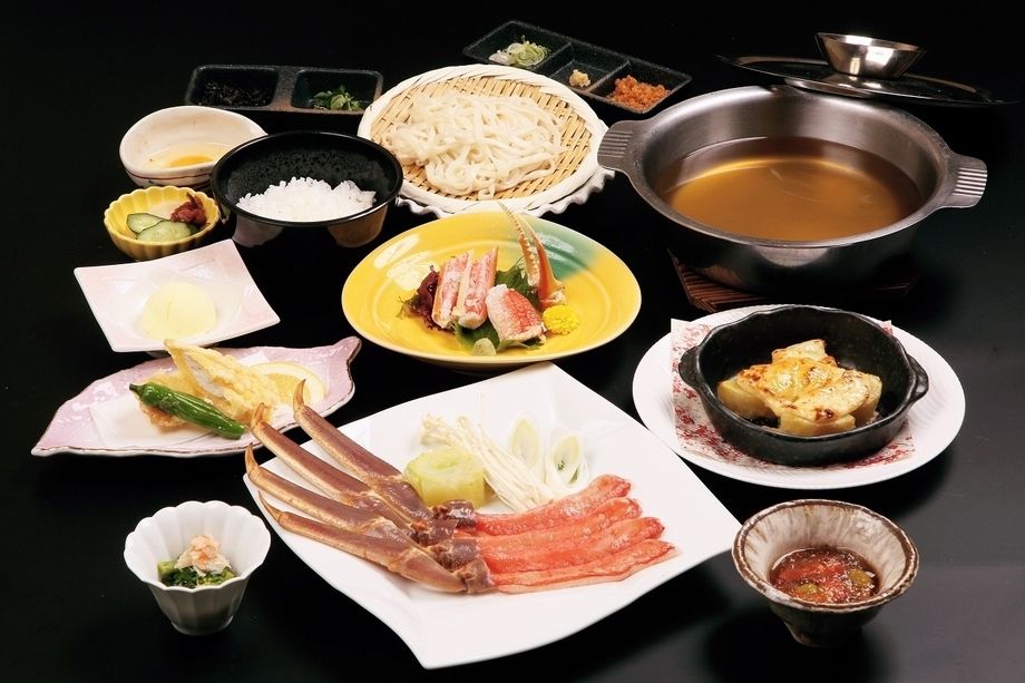 ずわい蟹のしゃぶしゃぶコース