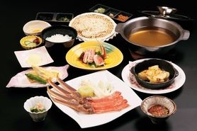 ずわい蟹のしゃぶしゃぶコース