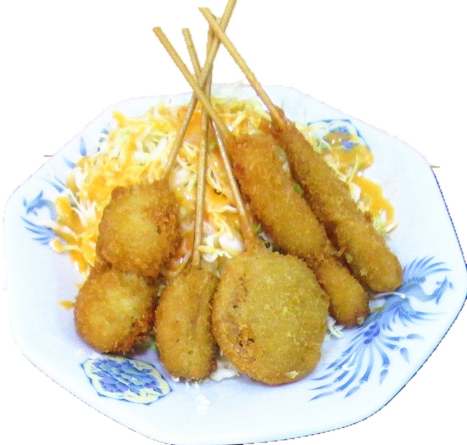 串カツ定食（860）